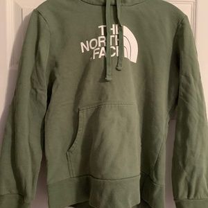 North Face green hoodie
